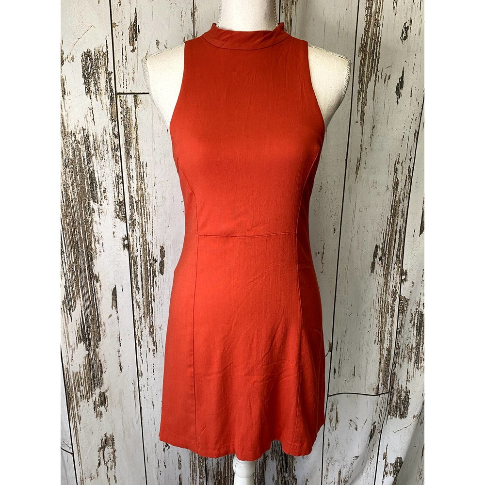 Free People Peachy Orange Mini Dress - Picture 3 of 6